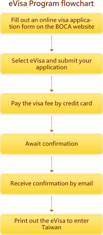 eVisa Program flowchart